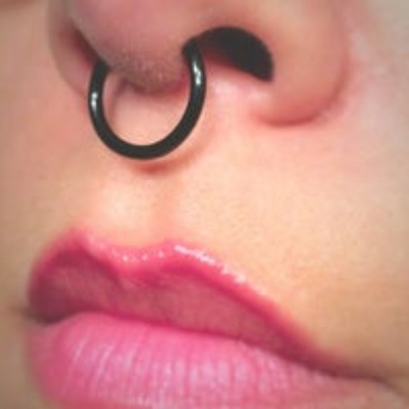 Clip-on Fake Nose-Lip-Ear Body Jewelry-1-925 Silver & 1-18k Gold Plated-Hoops - Picture 4 of 5